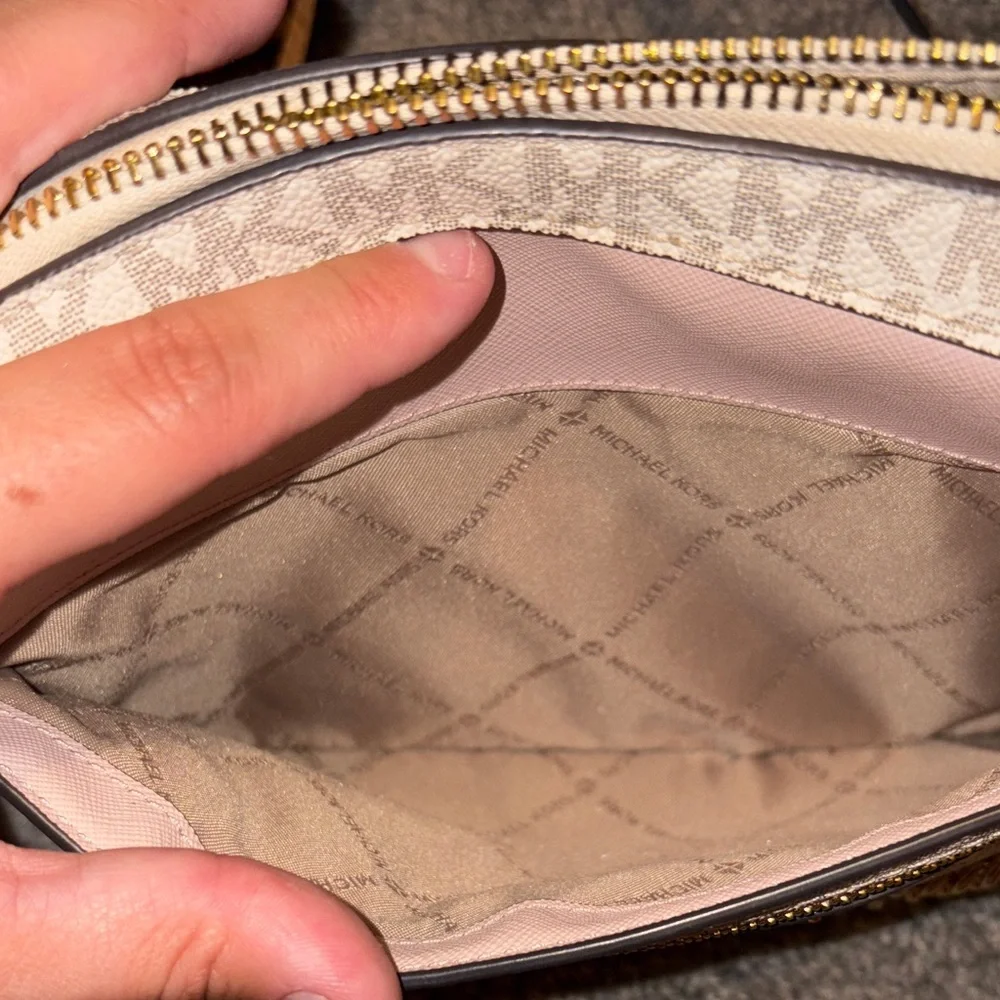Michael Kors Pink and Cream Crossbody Bag - Picture 4 of 4